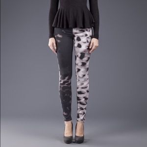 J Brand Glacier Print Mid Rise Super Skinny Sz 27
